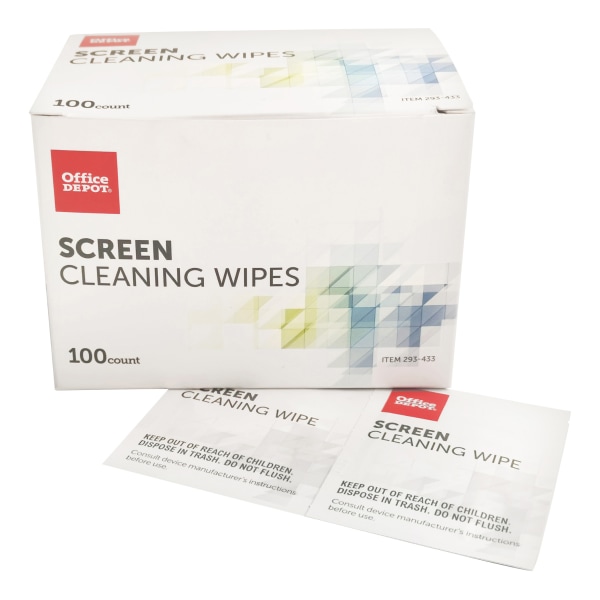 Office Depot Brand Screen Cleaning Wipes Pack Of 100