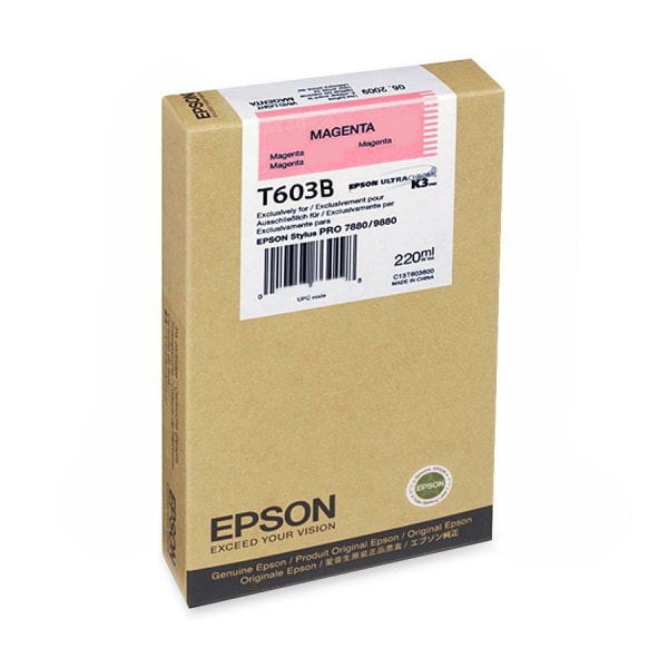 Photos - Ink & Toner Cartridge Epson UltraChrome K3 Original Ink Cartridge - Inkjet - Magenta - 1 Each T603B00 