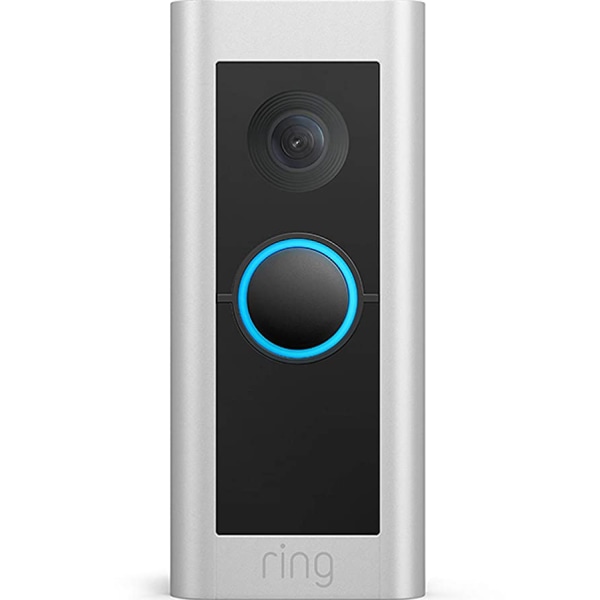Ring Video Doorbell Pro 2, 4.49""H x 1.93""W x 0.87""D, Satin Nickel -  B086Q54K53