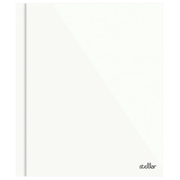 Office Depot Brand Stellar Laminated 3Prong Paper Folder Letter Size White