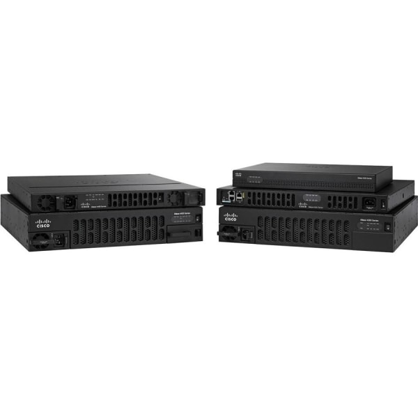 Cisco 4431 Router - 4 Ports - 4 RJ-45 Port(s) - Management Port - 8 - 4 GB - Gigabit Ethernet - 1U - Rack-mountable, Wall Mountable - 90 Day -  ISR4431-V/K9