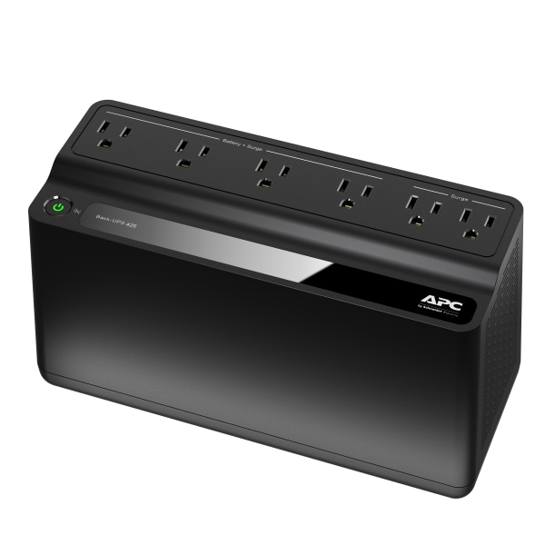 Back-UPS BE425M Battery Backup, 6 Outlet, 425VA/255W