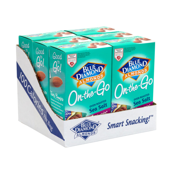 Blue Diamond OvenRoasted Sea Salt Almonds 063 Oz Pack Of 42 OnTheGo Pouches
