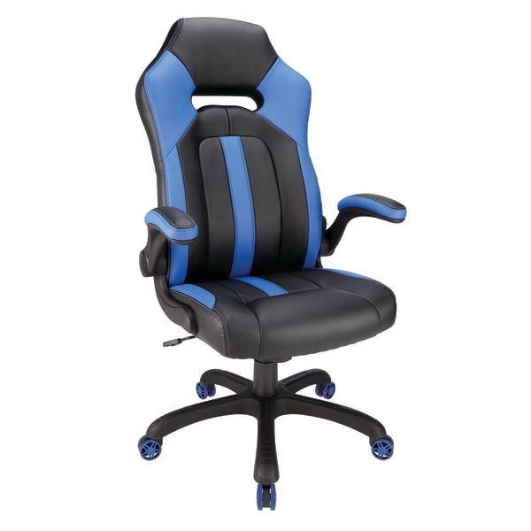 Realspace Gaming Bonded Leather High-Back Chair