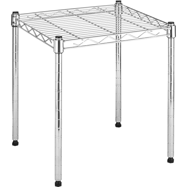 Whitmor Storage Rack - 15" Height x 15" Width x 14" Depth - Stackable, Durable - Chrome Steel - 1