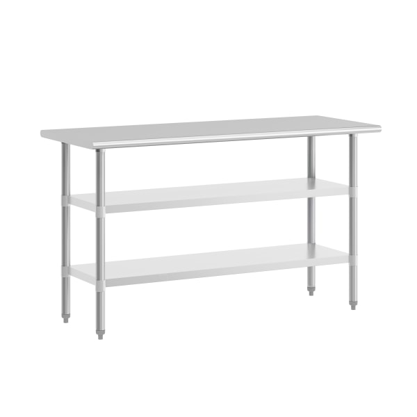 Photos - Chair Flash Furniture Stainless Steel Work Table, 34-1/2"H x 60"W x 24"D, Silver NHWTGU2460 
