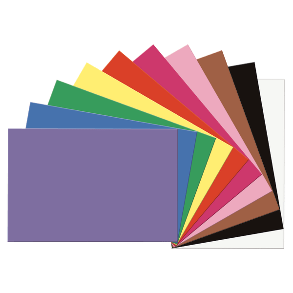 Prang 12 x1 8 in Construction Paper  10 Assorted Colors  50 Sheets  P6507