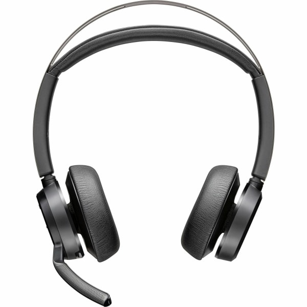 Poly Voyager Focus 2, Headset, on-ear, Bluetooth, wireless, active noise canceling, USB-C via Bluetooth adapter, black, Zoom Certified, 9T9J3AAAC3