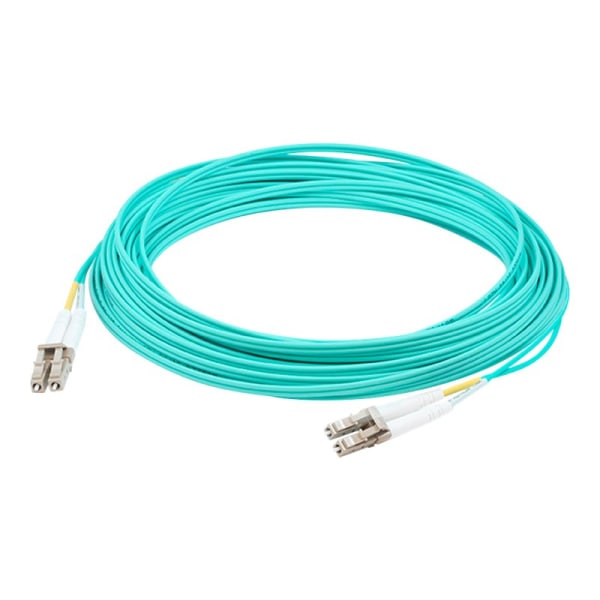 AddOn 7m LC (Male) to LC (Male) Aqua OM4 Duplex Fiber OFNR (Riser-Rated) Patch Cable - 100% compatible and guaranteed to work in OM4 and OM3 applicati