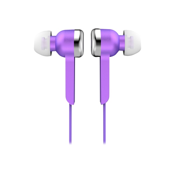 IQ Sound Digital Stereo Earphones - Stereo - Purple - Wired - Earbud - Binaural - In-ear - 4 ft Cable -  IQ-113 PURPLE