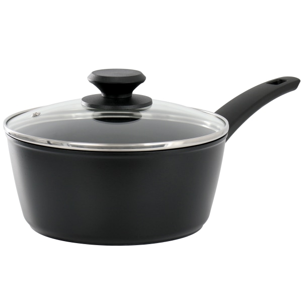 UPC 085081621634 product image for Oster Connelly Textured Aluminum Nonstick Saucepan With Lid, 2.5 Qt, Black | upcitemdb.com