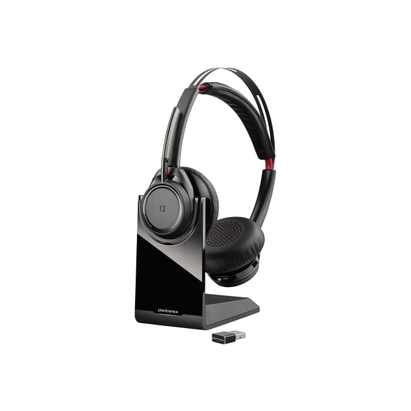 Poly Voyager Focus UC B825-M - Headset - on-ear - Bluetooth - wireless - active noise canceling -  Plantronics, 7F0J0AA