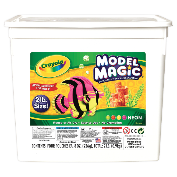 Crayola Model Magic Variety Pack Assorted Neon Colors Pack Of 4