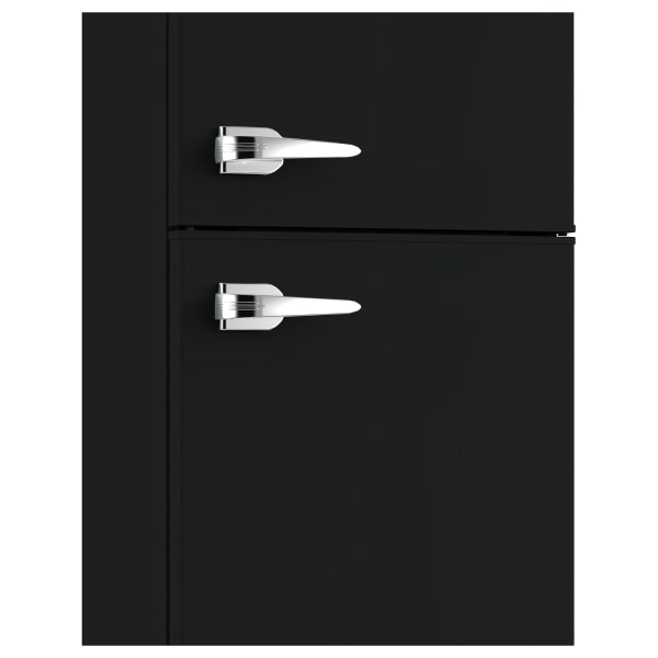 Avanti Retro Compact Refrigerator, 2-Door, 3 Cu Ft, 34-1/2""H x 19-1/2""W x 21""D, Black -  RMRT30X1B-IS