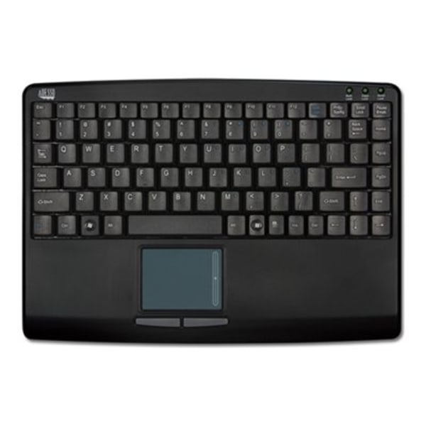 Photos - Keyboard Adesso ® AKB-410UB SlimTouch USB Mini  With Built-In Touchpad, Black AKB-410UB 