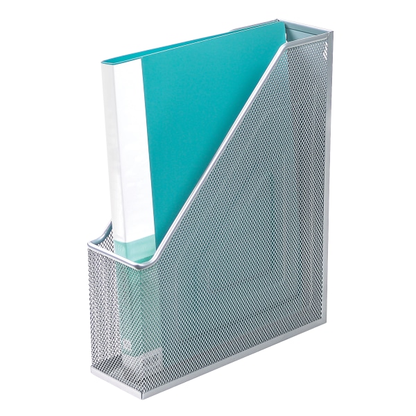 Office Depot Brand Mesh Magazine File Silver