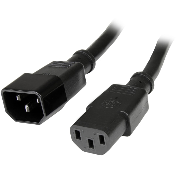 StarTechcom 2ft 06m Power Extension Cord C14 to C13 10A 125V 18AWG Computer Power Cord Extension Power Supply Extension Cable StarTechcom 2ft 06m Power Extension Cord C14 to C13 10A 125V 18AWG Computer Power Cord Extension Power Supply Extension Cable
