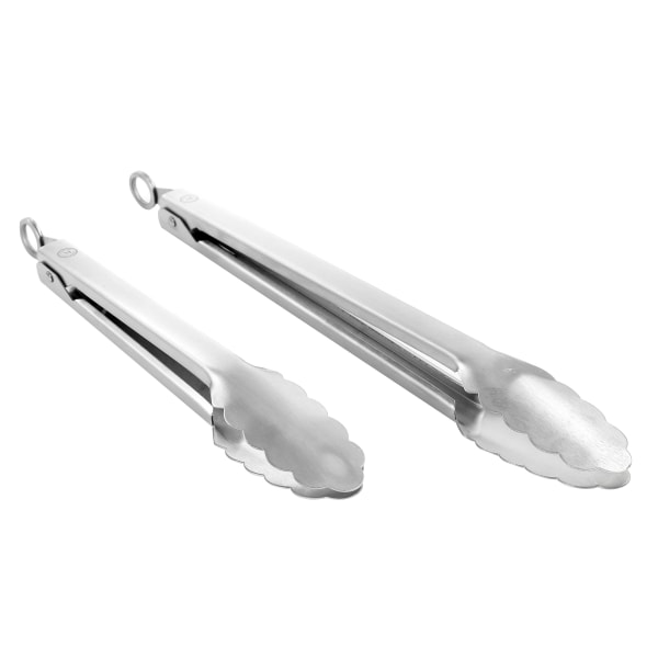 Photos - BBQ Accessory Martha Stewart Stainless Steel Tongs, Silver, Set Of 2 995116343M 