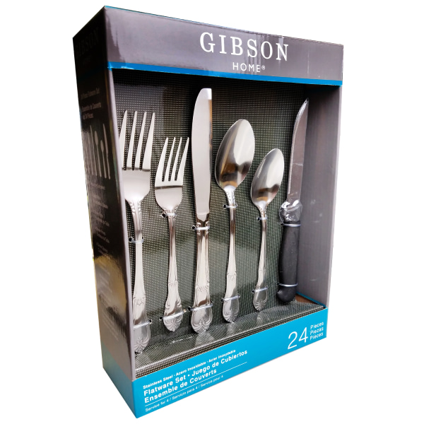 UPC 085081723192 product image for Gibson Alessandro Plus 24-Piece Stainless-Steel Flatware Set | upcitemdb.com