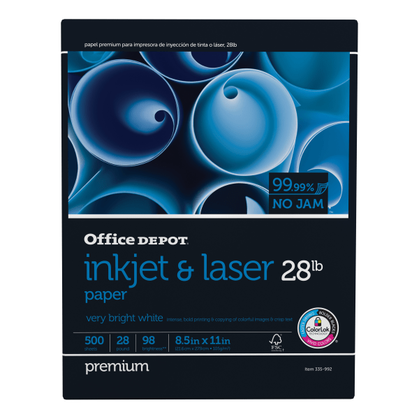 UPC 735854839925 product image for Office Depot® Inkjet And Laser Paper, 1 Ream, White, Letter Size (8 1/2