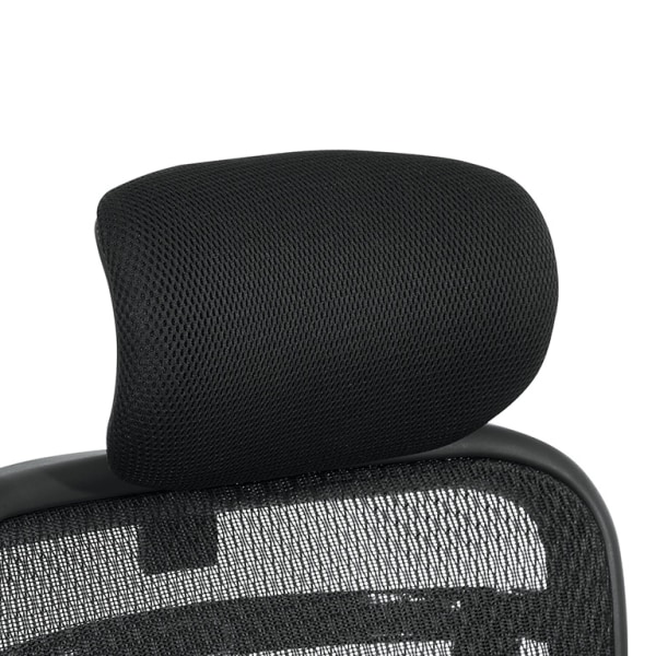Office Star Space Seating 818 Series Optional Mesh Headrest, 12-1/4H x 12-1/2W x 6-1/2D, Black
