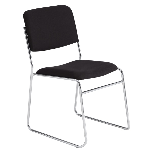 Photos - Chair National Public Seating 8600 Signature Series Stack , Black/Chrome 