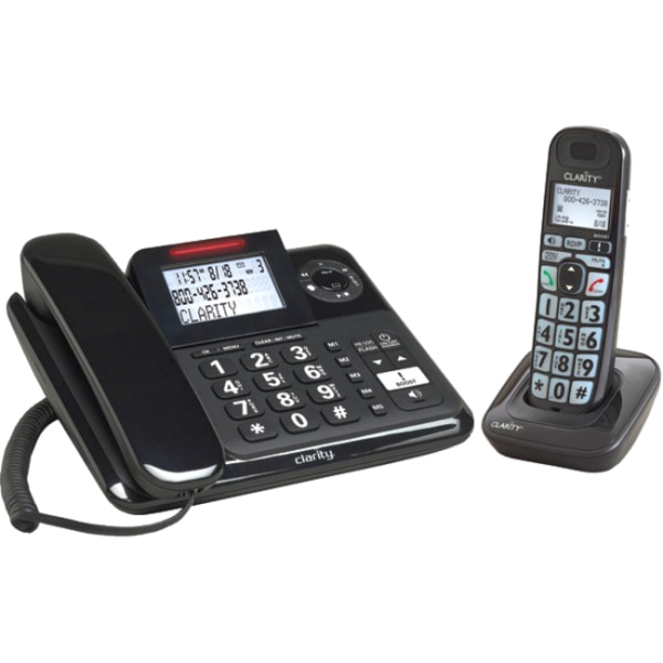 Clarity E814CC Cordless Phone - 1 x Phone Line - Speakerphone - Answering Machine -  53727.000