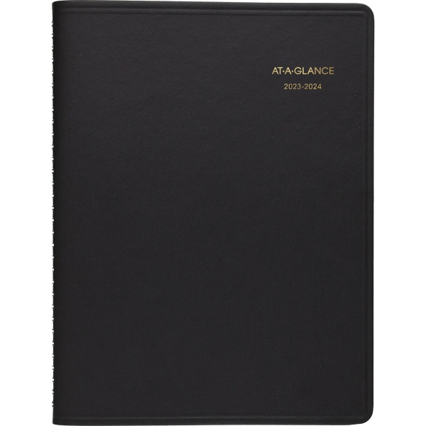 2023-2024 AT-A-GLANCE 8.25  x 11  Academic Weekly Appointment Book Planner Black (70-957-05-24)