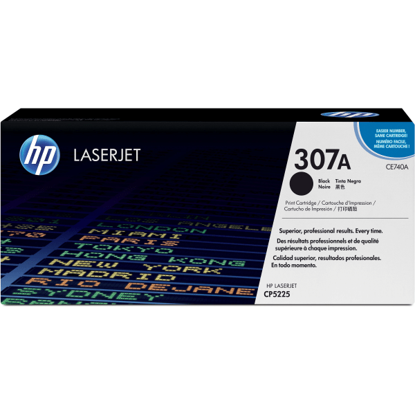 HP 307A Black Standard Yield Toner Cartridge, Prints Up to 7,000 Pages (CE740A) | Quill
