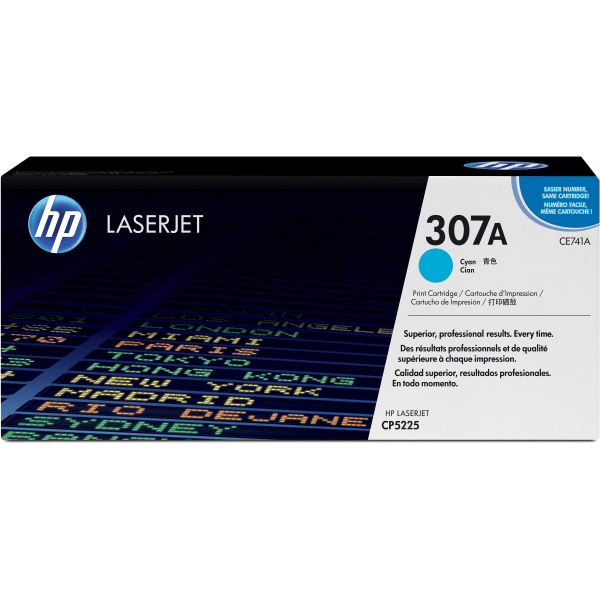 HP 307A Cyan Standard Yield Toner Cartridge, Prints Up to 7,300 Pages (ce741a) | Quill