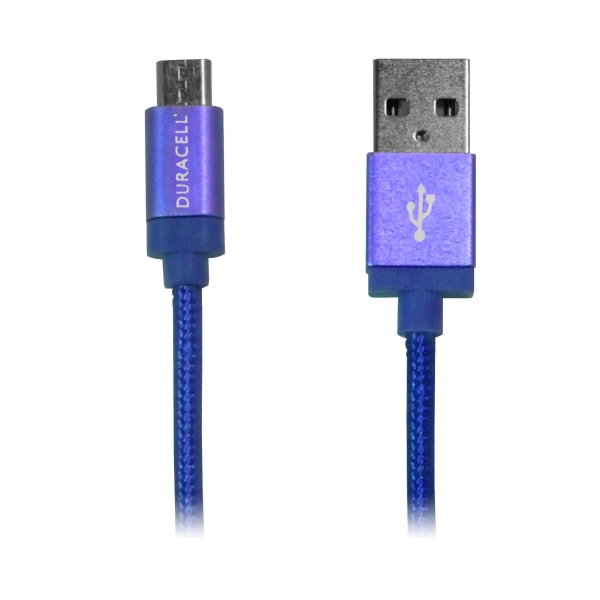 UPC 680988421785 product image for Duracell� Sync-And-Charge Micro USB Cable, 3', Blue | upcitemdb.com