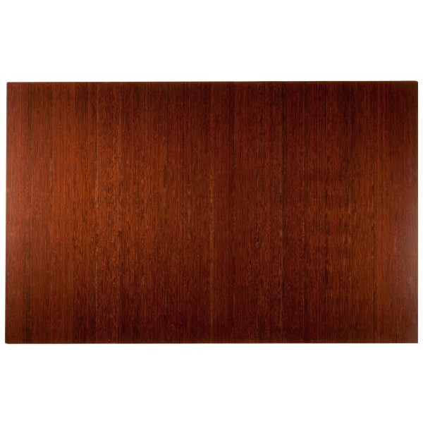 Anji Mountain Bamboo Deluxe Roll-Up Chair Mat, 48"" x 72"", 8 mm""-Thick, Dark Cherry -  AMB24015W