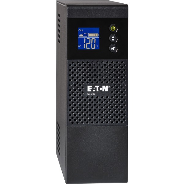 Eaton 5S UPS 700 VA 420 Watt 120V Line-Interactive Battery Backup Tower USB LCD - Tower - 2 Minute Stand-by - 110 V AC Input - 115 V AC Output - 8 x N -  5S700LCD