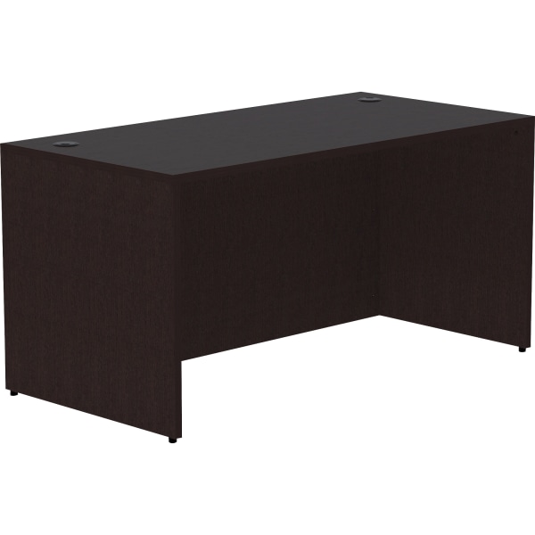 Lorell Essentials Series 48 W Desk Shell, Espresso (LLR18208) | Quill