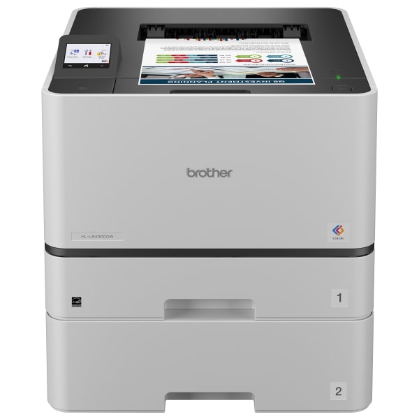 Brother HL-L8430CDWT Wireless Business Color Laser Printer with Dual Paper Trays, Low-Cost Printing