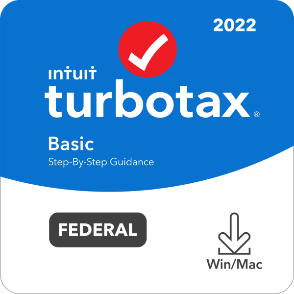 Intuit TurboTax Basic Federal Only + Efile 2022