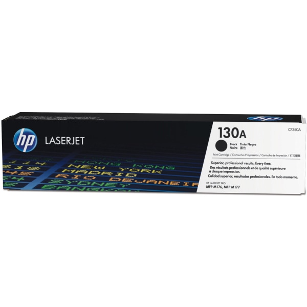 HP 130A Black Toner Cartridge, CF350A