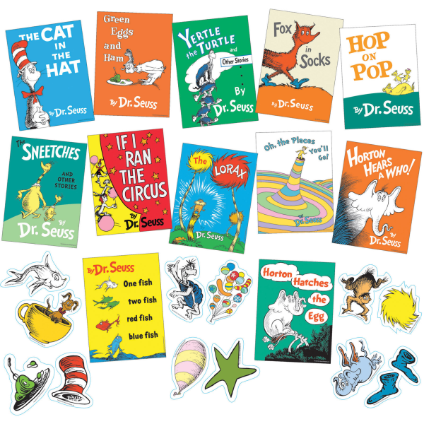 UPC 073168374382 product image for Eureka Dr. Seuss Books Mini Bulletin Board Set | upcitemdb.com