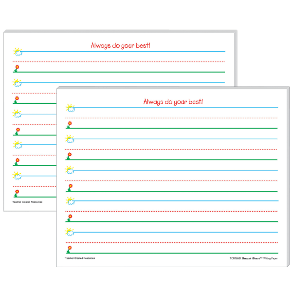 UPC 194629039081 product image for Teacher Created Resources Smart Start K-1 Writing Paper, 8-1/2
