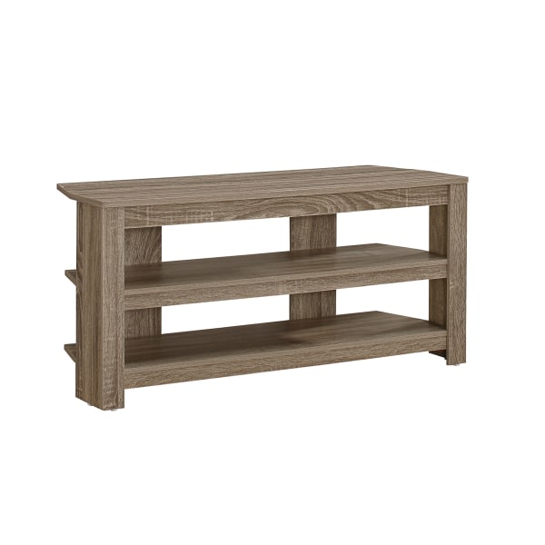 Photos - Mount/Stand Monarch Specialties TV Stand, 3-Shelf, For Flat-Panel TVs Up To 40", Dark Taupe 