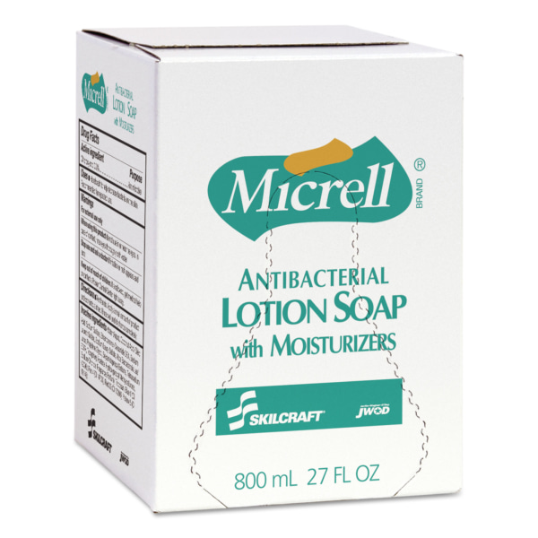 UPC 071503201799 product image for SKILCRAFT� GOJO� Antibacterial Lotion Hand Soap, Floral Scent, 27 Oz, Carton Of  | upcitemdb.com