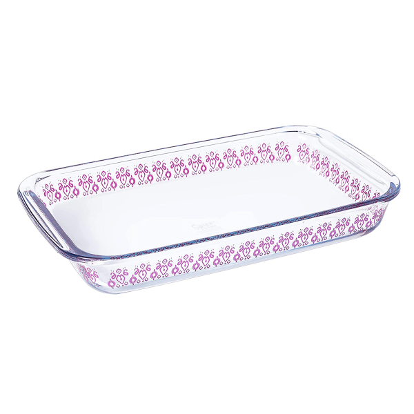Spice By Tia Mowry Spicy Cloves Glass Rectangular Baker 23 Qt