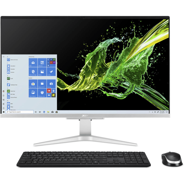 Acer Aspire C 27 C27-962 All-In-One Refurbished Desktop, 27 Screen, Intel Core i5, 12GB Memory, 512GB Solid State Drive, Windows 10, DQ.BDPAA.003
