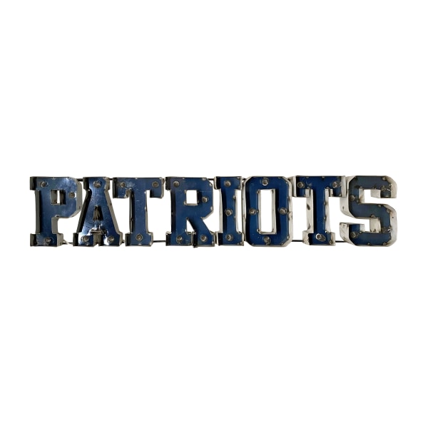 Imperial NFL Lighted Metal Sign, 29-1/2"" x 14-1/2"", 90% Recycled, New England Patriots -  IMP  546-1011