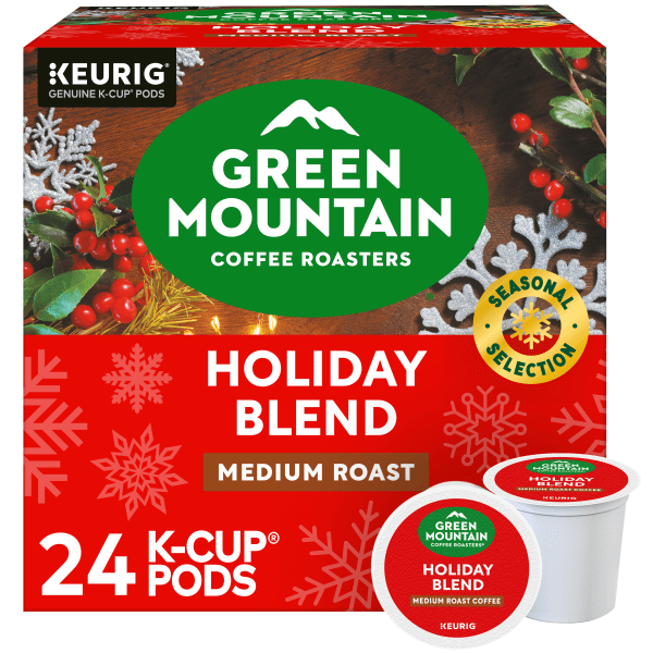 Green Mountain Coffee Roasters Holiday Blend Coffee K-Cup® Pods Box 24 Count - Keurig® Single Serve