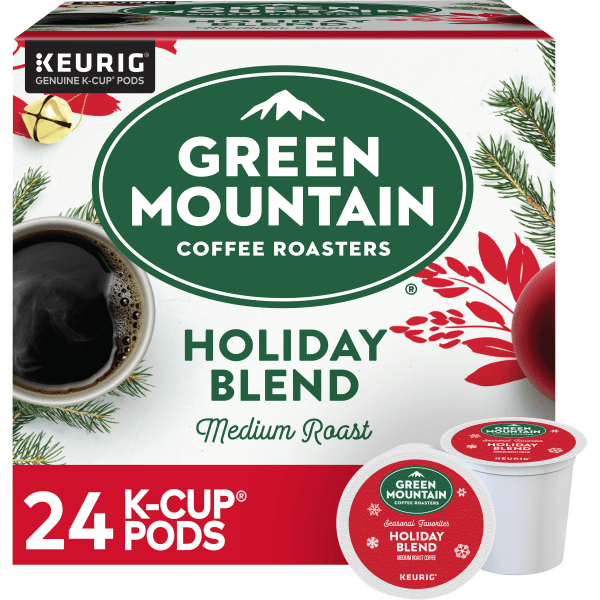 Green Mountain Coffee Roasters  Holiday Blend Medium Roast K-Cup Coffee Pods  24 Count