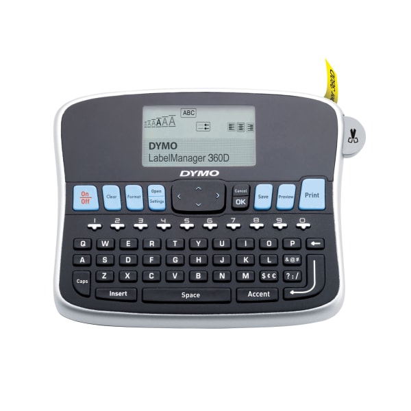 Corporation DYM1754488 Desktop Label Maker- 2 Print Lines- 11-.50in.x7-.63in.x4in.- BKSR