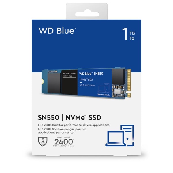 Western Digital Blue SN550 NVMe Internal Solid State Drive 1TB WDBA3V0010BNCWRSN