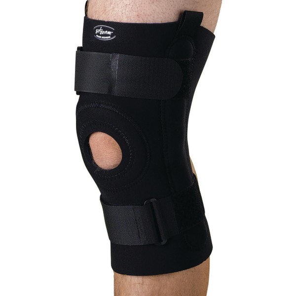 CURAD Neoprene U-Shaped Hinged Knee Supports, Large, 10 1/4" x 15 - 16"