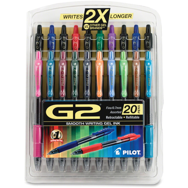 Orange  BL-G2-7 x 12 pcs Pilot G2 0.7mm retractable gel pen